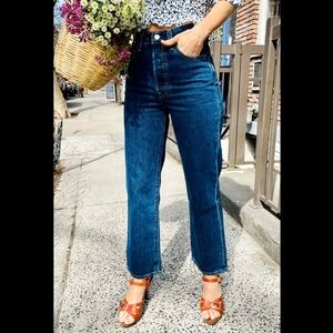 Levi's Women's Straight Leg Jeans - Dark Blue